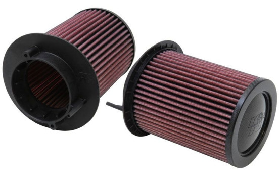 Filtre de remplacement K&N compatible avec Audi R8 4.2L V8 2009-2012 (lot de 2) (E-0668) K&N, Image 2