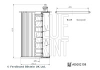 Filtre à huile ADG02159 Blue Print