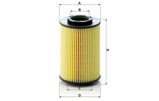 Filtre à huile HU822/5X MANN-FILTER, Image 7
