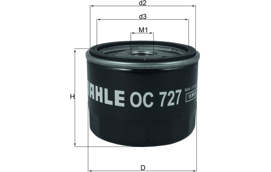 Filtre à huile OC 727 Mahle