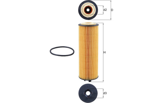 Filtre à huile OX 1155D Mahle