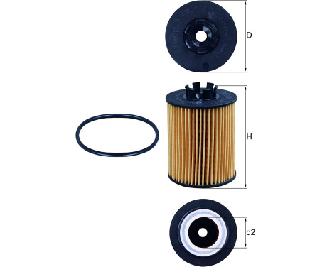 Filtre à huile OX 173/2D Mahle