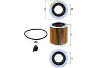 Filtre à huile OX 387D1 Mahle