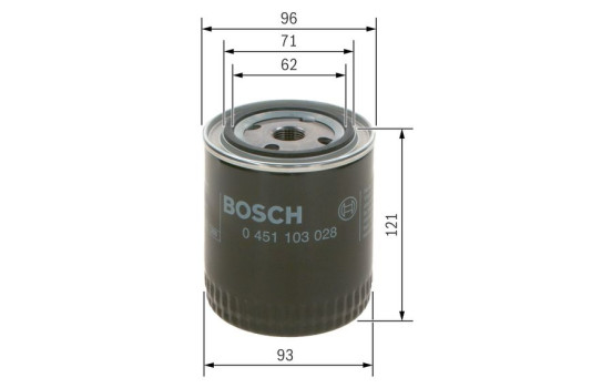 Filtre à huile P3028 Bosch, Image 5