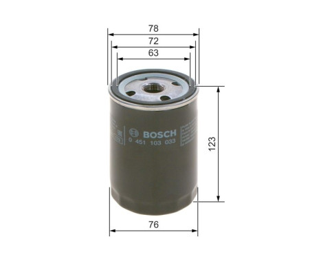 Filtre à huile P3033 Bosch, Image 8