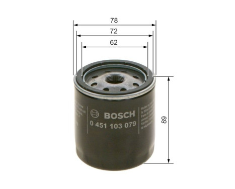 Filtre à huile P3079 Bosch, Image 7