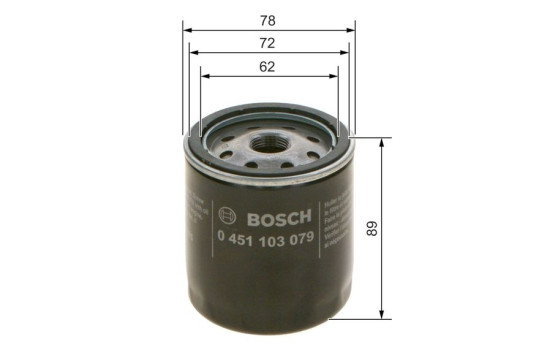 Filtre à huile P3079 Bosch, Image 3