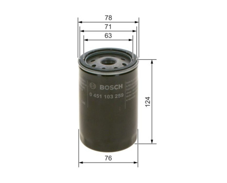 Filtre à huile P3259 Bosch, Image 6