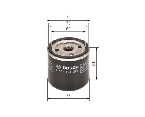 Filtre à huile P3271 Bosch, Image 7