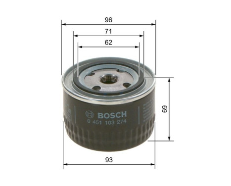 Filtre à huile P3274 Bosch, Image 6