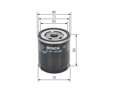 Filtre à huile P3337 Bosch, Image 6
