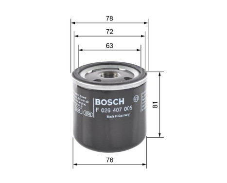Filtre à huile P7005 Bosch, Image 7