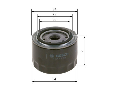 Filtre à huile P7024 Bosch, Image 6