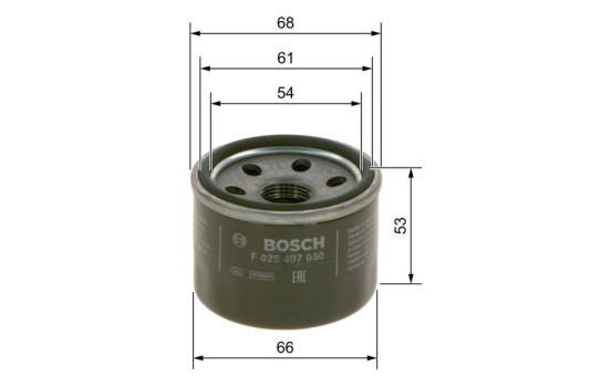 Filtre à huile P7050 Bosch, Image 6