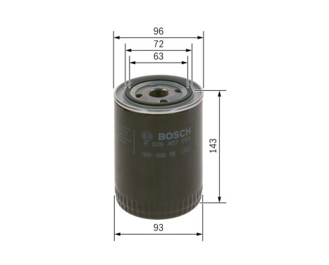 Filtre à huile P7053 Bosch, Image 5