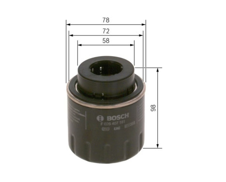 Filtre à huile P7181 Bosch, Image 5