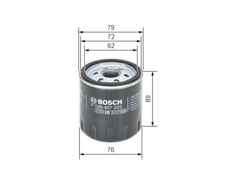 Filtre à huile P7203 Bosch, Image 5