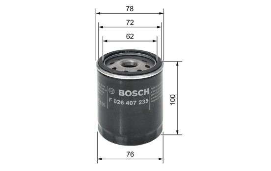 Filtre à huile P7235 Bosch, Image 6
