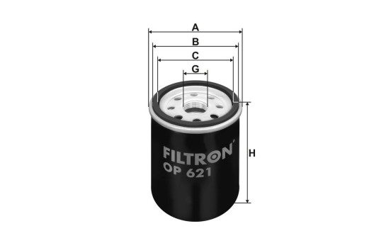 Filtre à l'huile OP 621 Filtron, Image 2