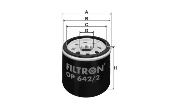 Filtre à l'huile OP 642/2 Filtron, Image 2