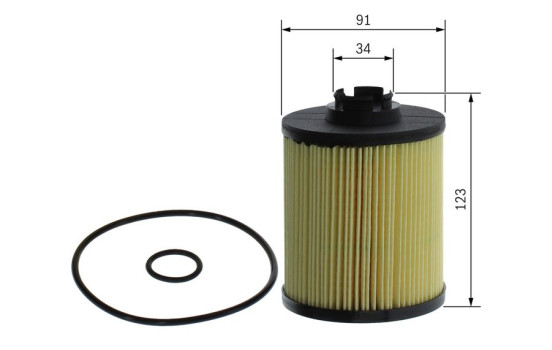 filtre à l'huile P7323 Bosch, Image 5