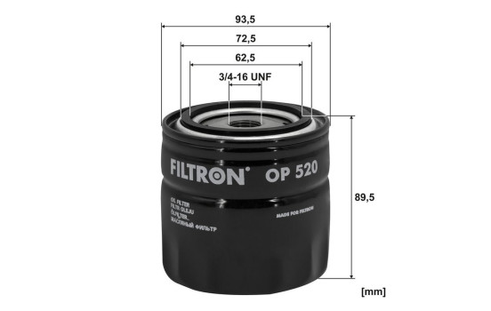 Filtre, hydraulique OP 520 Filtron, Image 3