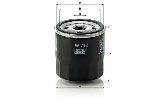 Filtre, ventilation du carter-moteur W 712 Mann, Image 3