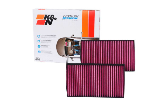 Filtre à air d'habitacle à usage unique K&N Premium (2 pièces) pour différents modèles Tesla (DVF5079) K&N, Image 3