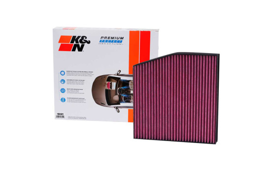 Filtre à air intérieur à usage unique K&N Premium adapté à divers modèles Mercedes (DVF5021) K&N, Image 3