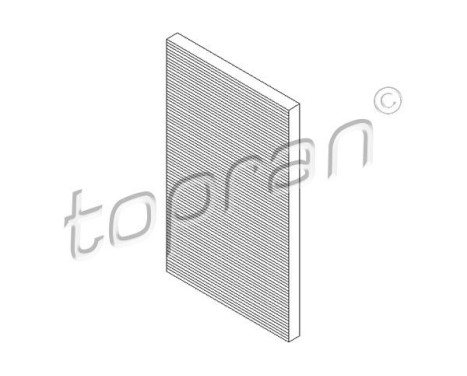 Filtre, air de l'habitacle 108 410 Topran