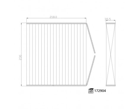 Filtre, air de l'habitacle 172904 FEBI