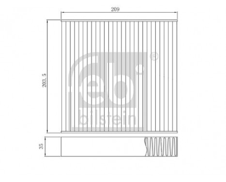 Filtre, air de l'habitacle 174913 FEBI, Image 3