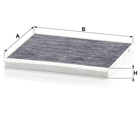 Filtre, air de l'habitacle adsotop CUK 24 013 Mann, Image 2