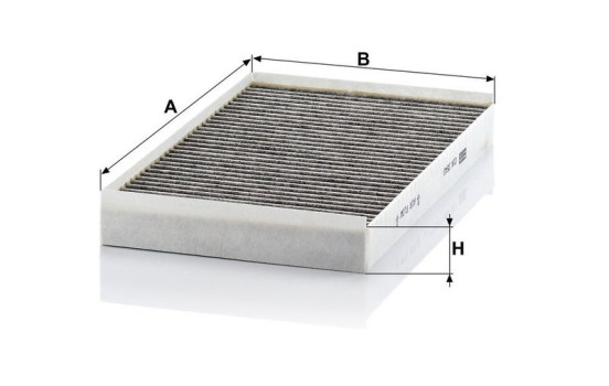 Filtre, air de l'habitacle adsotop CUK 3540 Mann, Image 3