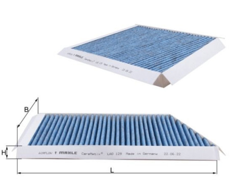 Filtre, air de l'habitacle CareMetix® LAO 129 Mahle