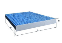 Filtre, air de l'habitacle CareMetix® LAO 156 Mahle