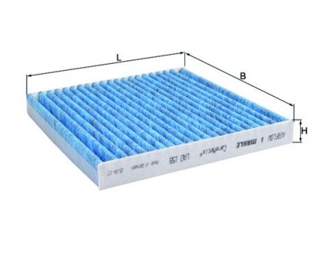 Filtre, air de l'habitacle CareMetix® LAO 158 Mahle