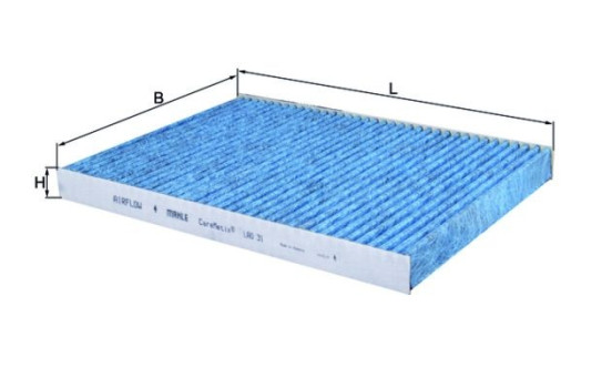 Filtre, air de l'habitacle CareMetix® LAO 31 Mahle, Image 2