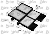 Filtre, air de l'habitacle CLIMFILTER COMFORT 715572 Valeo