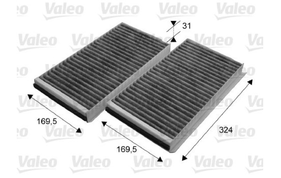 Filtre, air de l'habitacle CLIMFILTER PROTECT 698864 Valeo