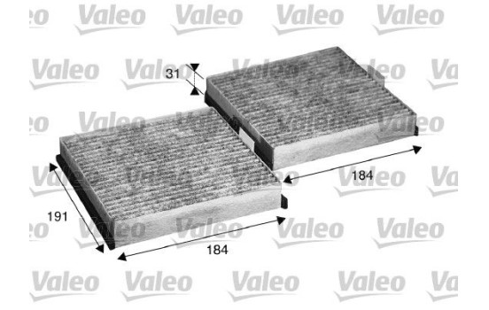 Filtre, air de l'habitacle CLIMFILTER PROTECT 715568 Valeo