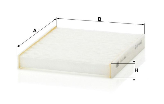 Filtre, air de l'habitacle CU 16 001 Mann, Image 3