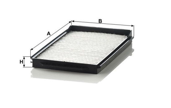 Filtre, air de l'habitacle CU 1806-2 Mann, Image 3