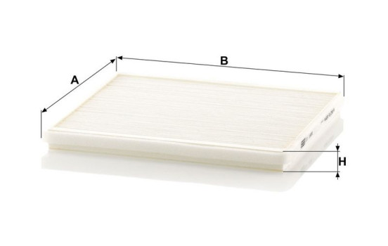 Filtre, air de l'habitacle CU 1828 Mann, Image 3