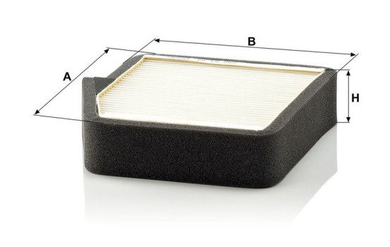 Filtre, air de l'habitacle CU 19 002 Mann, Image 3