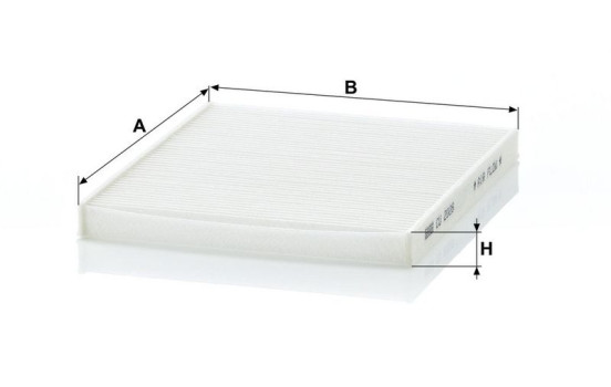 Filtre, air de l'habitacle CU 2026 Mann, Image 3