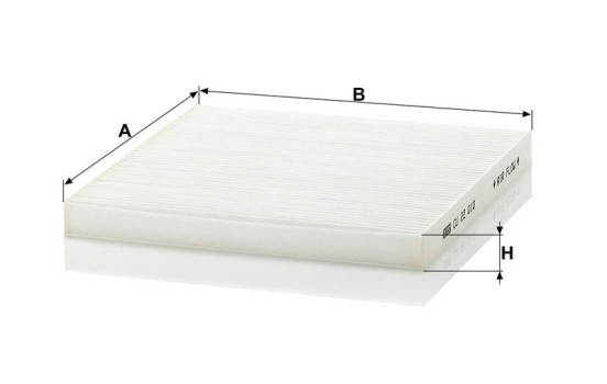Filtre, air de l'habitacle CU 22 010 Mann, Image 3