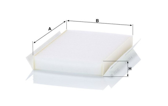 Filtre, air de l'habitacle CU 22 022 Mann, Image 3