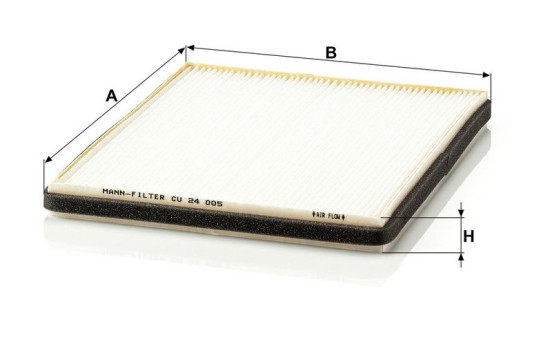 Filtre, air de l'habitacle CU 24 005 MANN-FILTER, Image 3