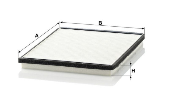 Filtre, air de l'habitacle CU 2530 Mann, Image 3